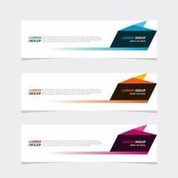 Modern vector banner web background abstract design template