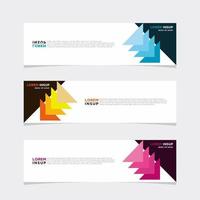 Modern vector banner web background abstract design template