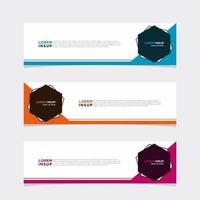 Modern vector banner web background abstract design template