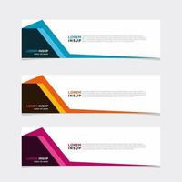 Modern vector banner web background abstract design template