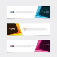 Modern vector banner web background abstract design template