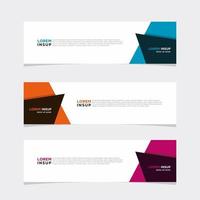 Modern vector banner web background abstract design template