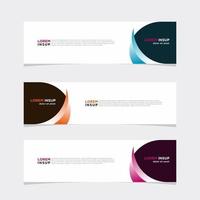 Modern vector banner web background abstract design template