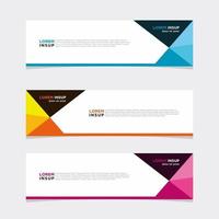 Modern vector banner web background abstract design template