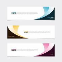 Modern vector banner web background abstract design template