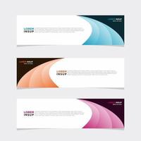 Modern vector banner web background abstract design template