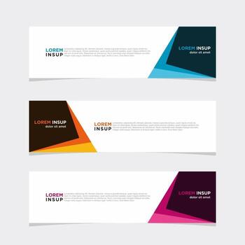 banner de vector moderno fondo web plantilla de diseño abstracto