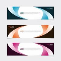 Modern vector banner web background abstract design template