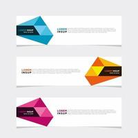 Modern vector banner web background abstract design template