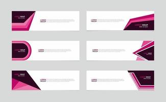 Modern vector banner web background abstract design template