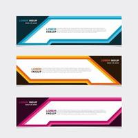 Modern vector banner web background abstract design template