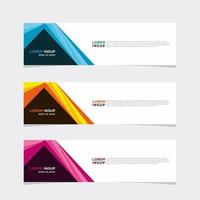 Modern vector banner web background abstract design template