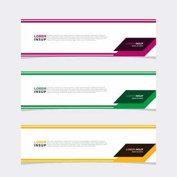 Modern vector banner web background abstract design template