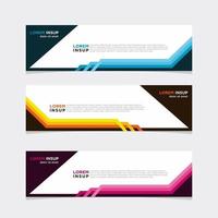 Modern vector banner web background abstract design template