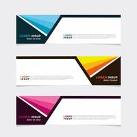 Modern vector banner web background abstract design template