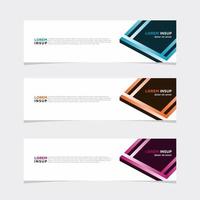 Modern vector banner web background abstract design template