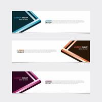 Modern vector banner web background abstract design template