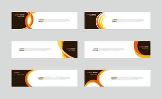 Modern vector banner web background abstract design template