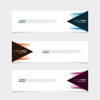 Modern vector banner web background abstract design template