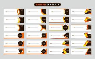 Modern vector banner web background abstract design template