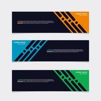 Modern vector banner web background abstract design template