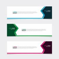 Modern vector banner web background abstract design template