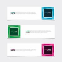 Modern vector banner web background abstract design template