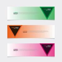 Modern vector banner web background abstract design template