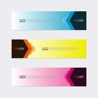 Modern vector banner web background abstract design template