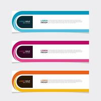 Modern vector banner web background abstract design template