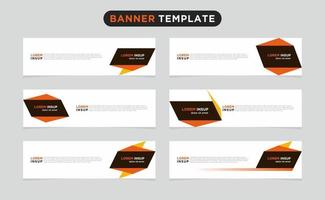 Modern vector banner web background abstract design template