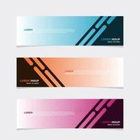 Modern vector banner web background abstract design template