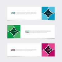 Modern vector banner web background abstract design template