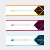 Modern vector banner web background abstract design template