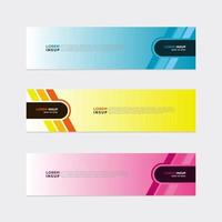 Modern vector banner web background abstract design template