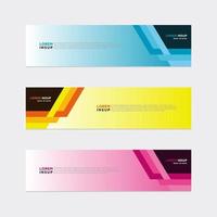 Modern vector banner web background abstract design template