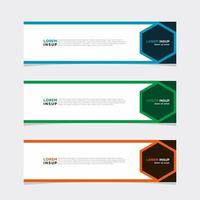 Modern vector banner web background abstract design template