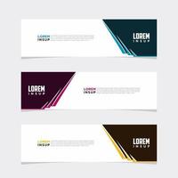 Modern vector banner web background abstract design template