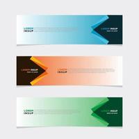 Modern vector banner web background abstract design template