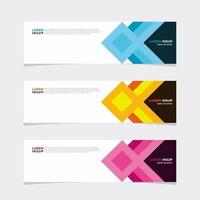 Modern vector banner web background abstract design template