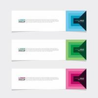 Modern vector banner web background abstract design template