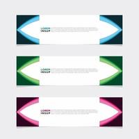 Modern vector banner web background abstract design template