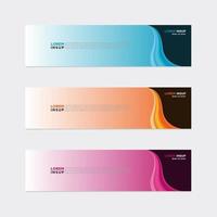 Modern vector banner web background abstract design template