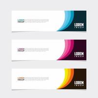 Modern vector banner web background abstract design template