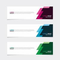 Modern vector banner web background abstract design template