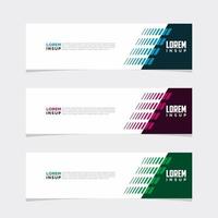 Modern vector banner web background abstract design template