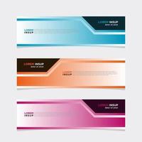 Modern vector banner web background abstract design template