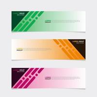 Modern vector banner web background abstract design template