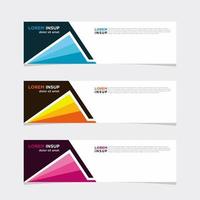 Modern vector banner web background abstract design template