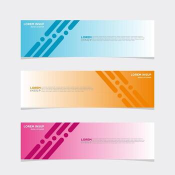 Modern vector banner web background abstract design template